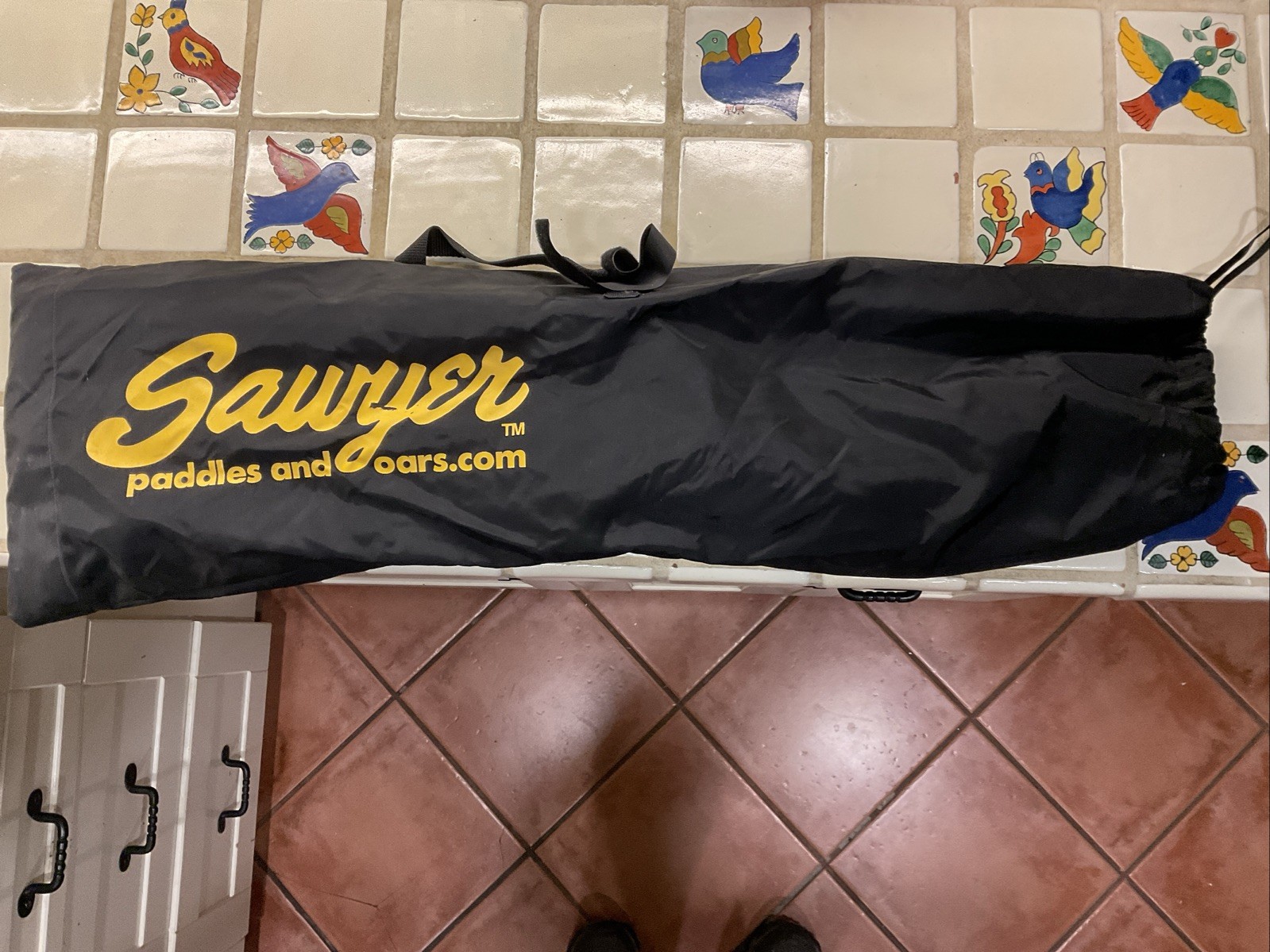 Sawyer Mana Rip Quick Draw Adjustable Wood & Carbon Fiber RIP 100 SUP Paddle