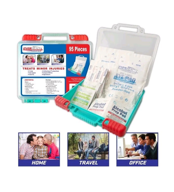 Ever-Ready First Aid Kit, 95 pieces