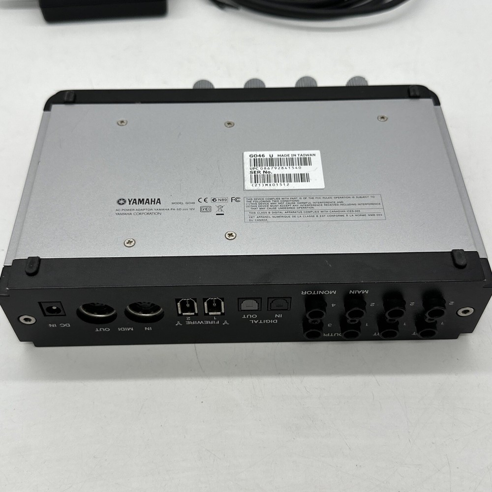 Yamaha GO46 Mobile Firewire Audio Interface XLR & 1/4” Inputs