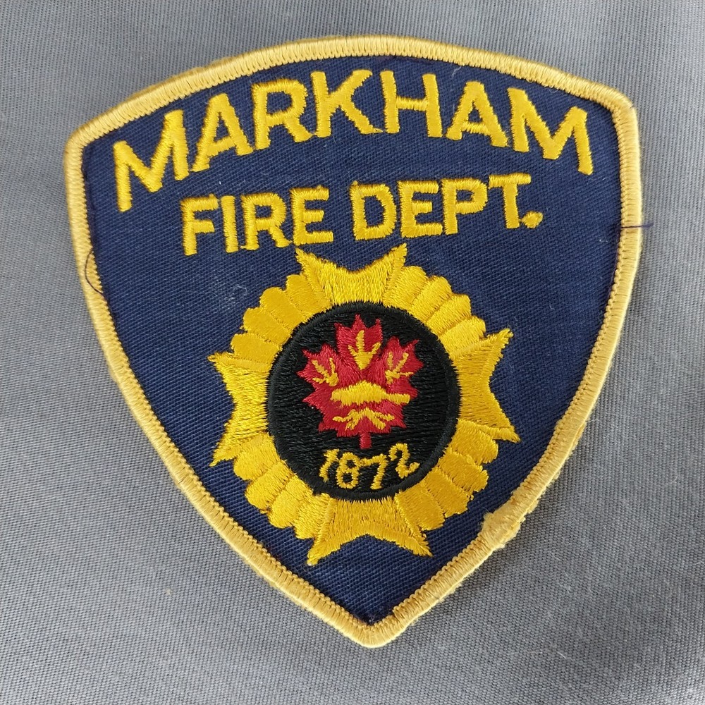 Markham Canada Fire Department Dept 4" Shoulder Patch