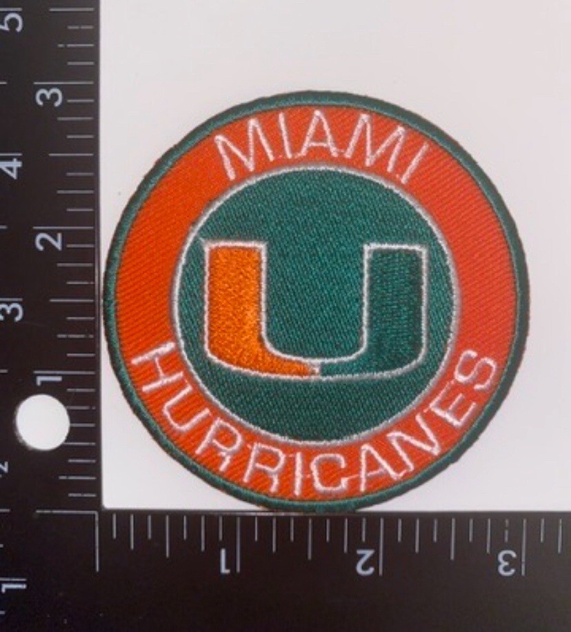 Miami hurricanes iron on patch