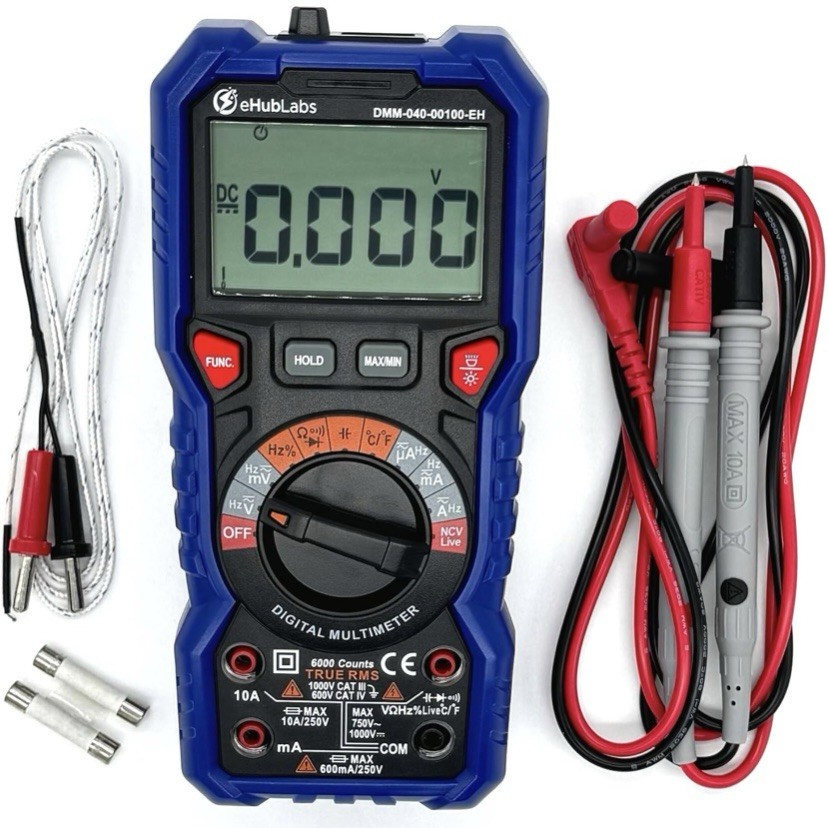 Digital Multimeter TRMS 6000 fast auto range voltmeter Current Resistance CATIII