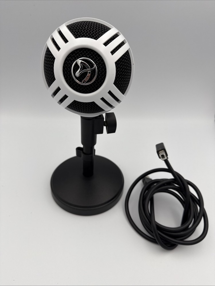 Arozzi Sfera Black, White Table Microphone Mic TESTED WORKING