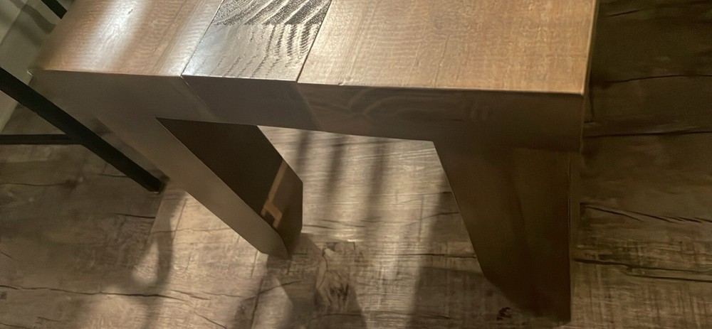 Solid Oak Wood Bench