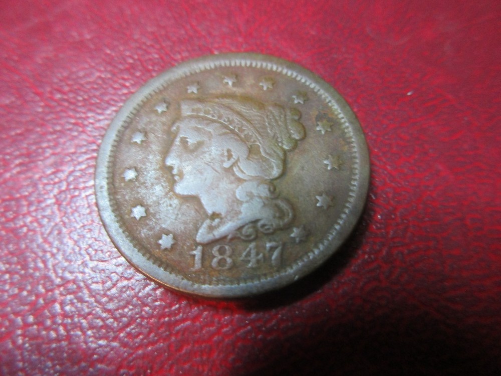 1847 Braided Hair Cent