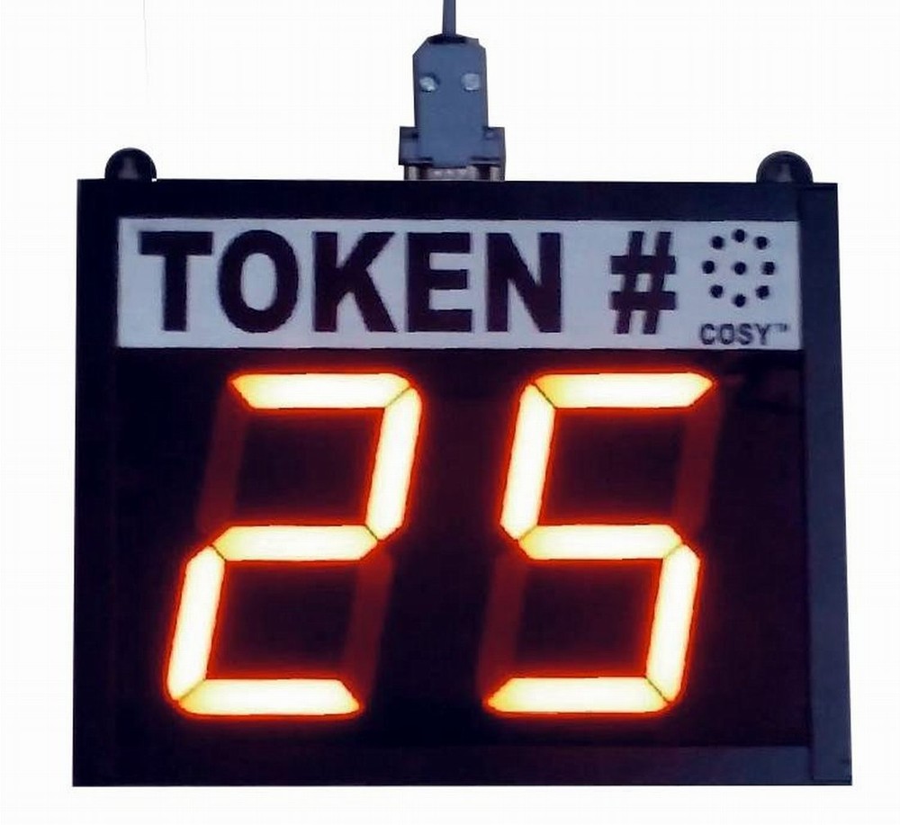 2 Digit - Take A Number System, Token Display System, 4" High Digits
