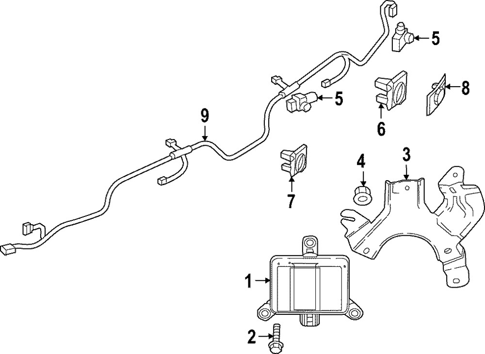 Genuine Mazda Blind Spot Detection System Warning Sensor Bracket VA40-50-2E0A