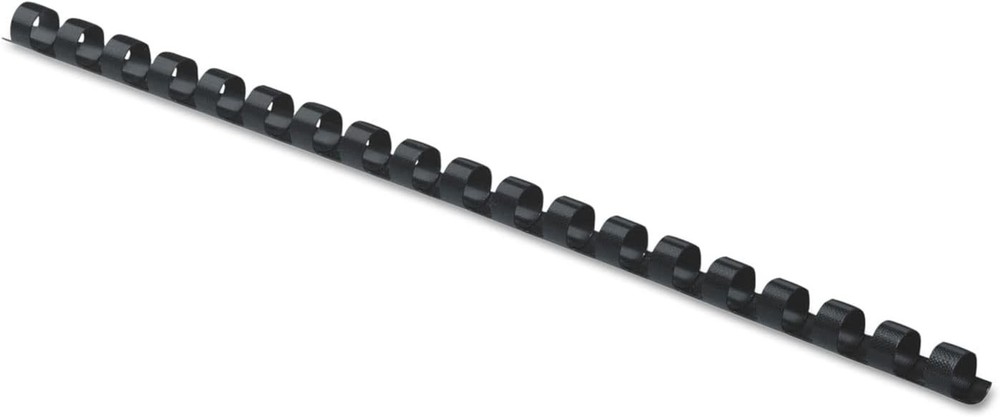 BLACK PLASTIC COMBS 1/4" - 100 PACK FOR PROFESSIONAL DOCUMENT BINDING