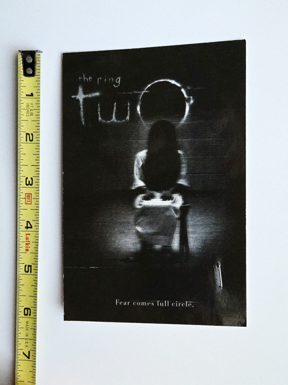 RARE 2005 THE RING TWO MOVIE PROMO KEYCHAIN CLIP & POSTCARD HORROR FILM SAMARA 2