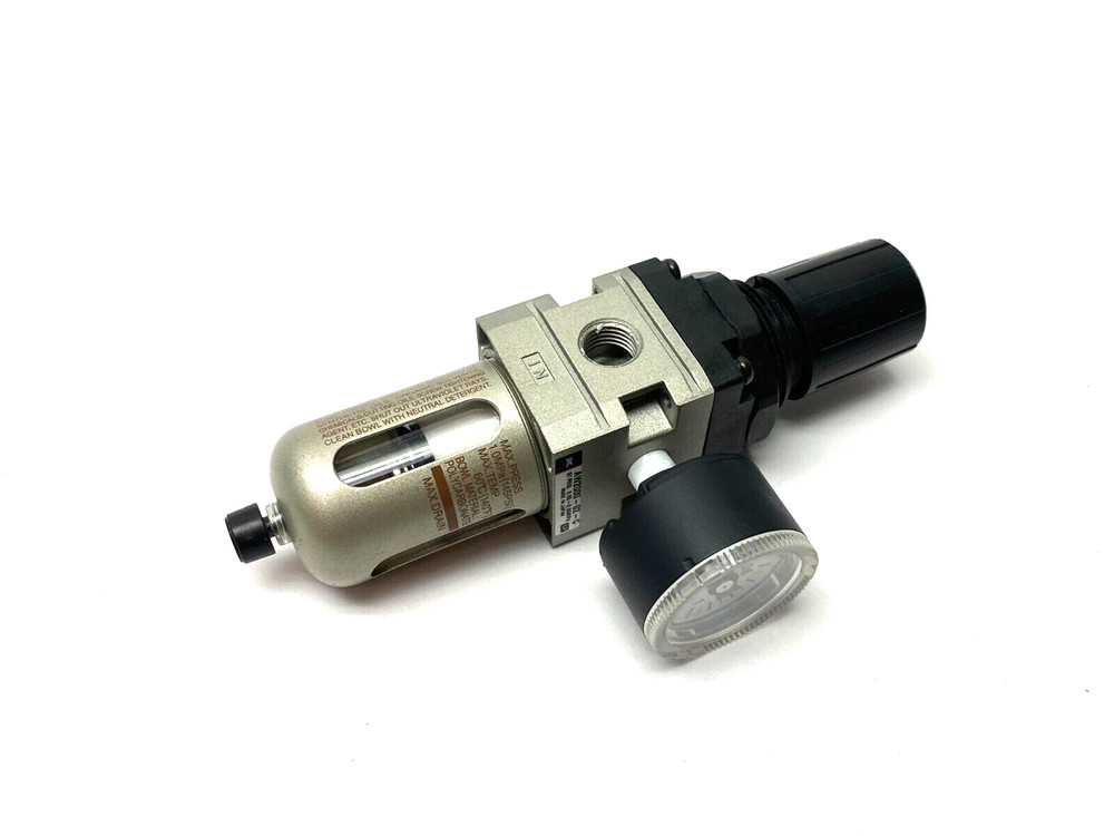 SMC AW2000-02-C Modular Pneumatic Regulator w/ Gauge