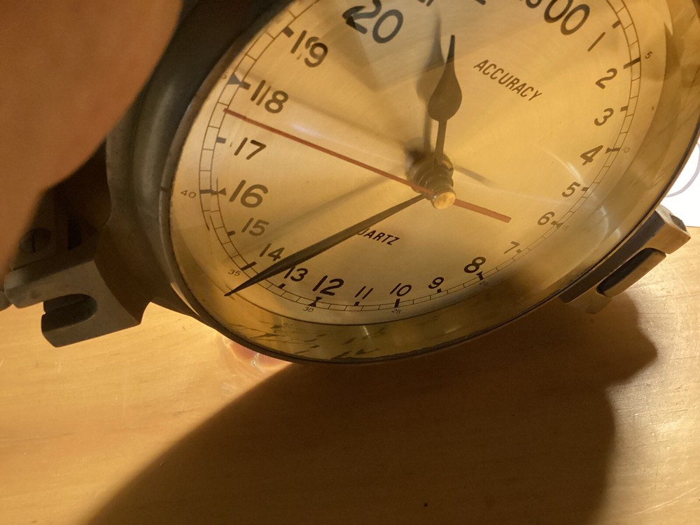 Vintage Accuracy Quartz Brass Clock