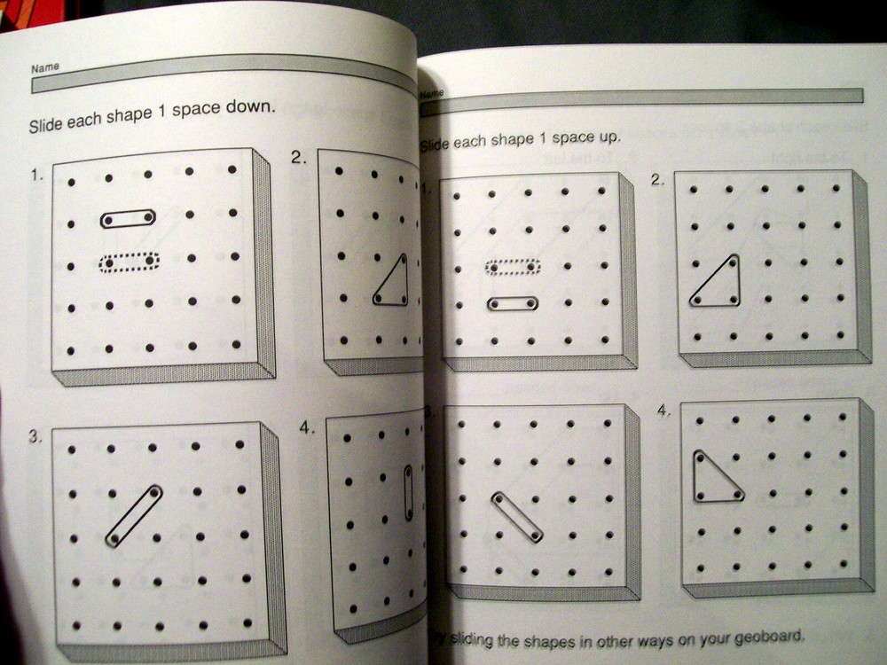 Learning Resources GEOBOARD Activity Book for Primary Grades (1990, Softcover)