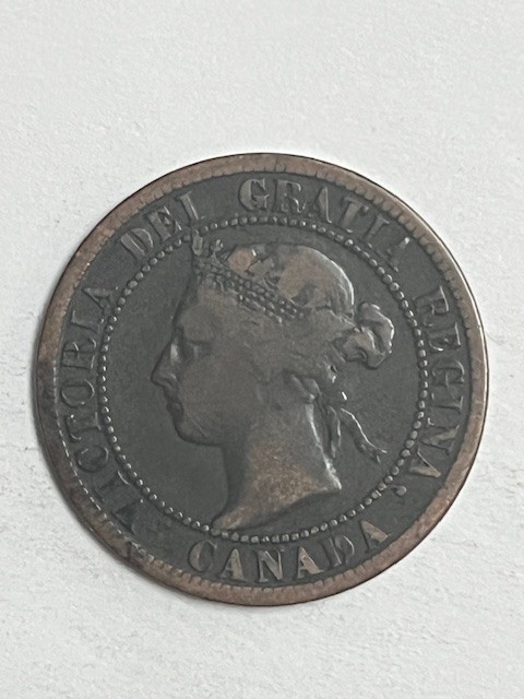 CANADA 1896 One 1 Large Cent Queen Victoria