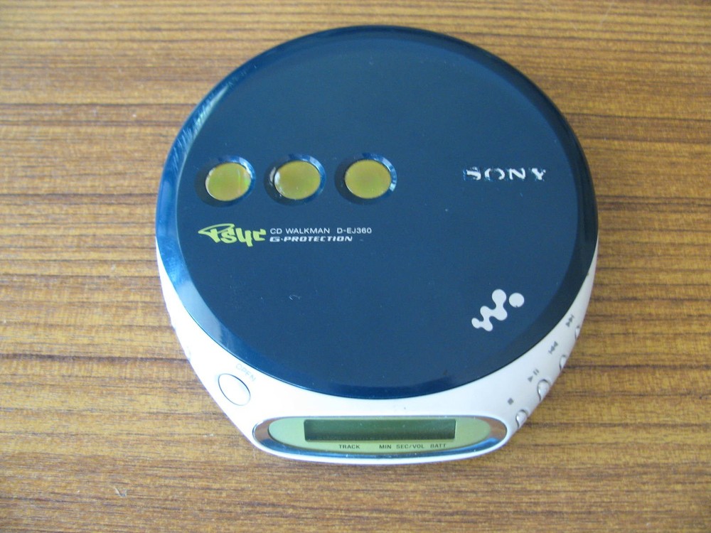 Sony D-EJ360 CD Walkman Blue Color Tested Great Working Condition