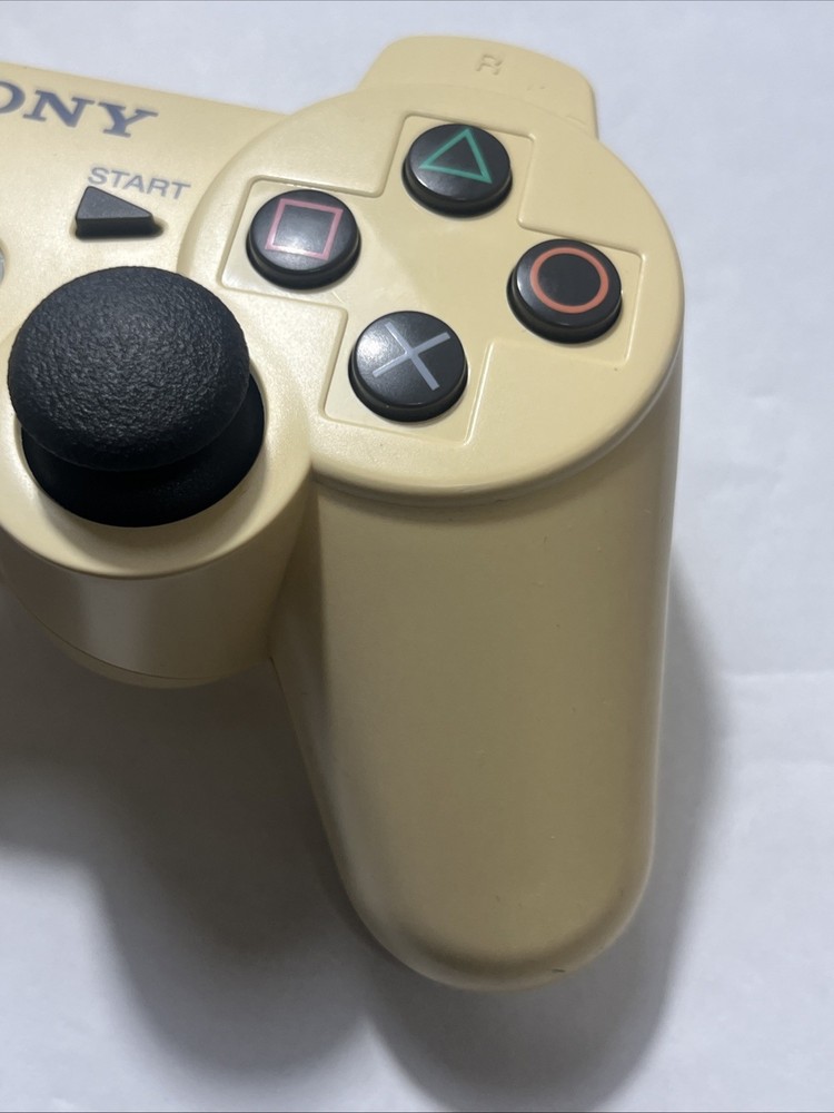 Sony PS3 Dualshock 3 Controller OEM Tested Working Yellowed Shell