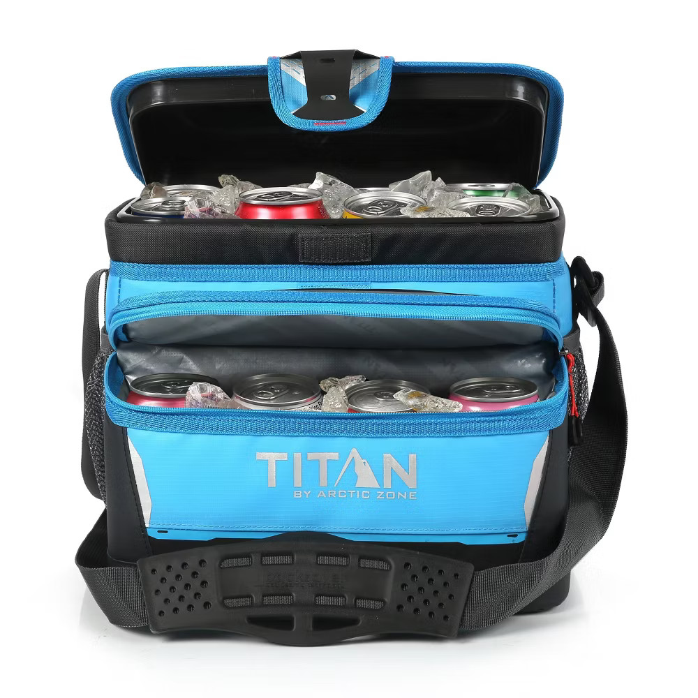 Titan by Arctic Zone 16 Can Zipperless Soft Sided Cooler - Blue