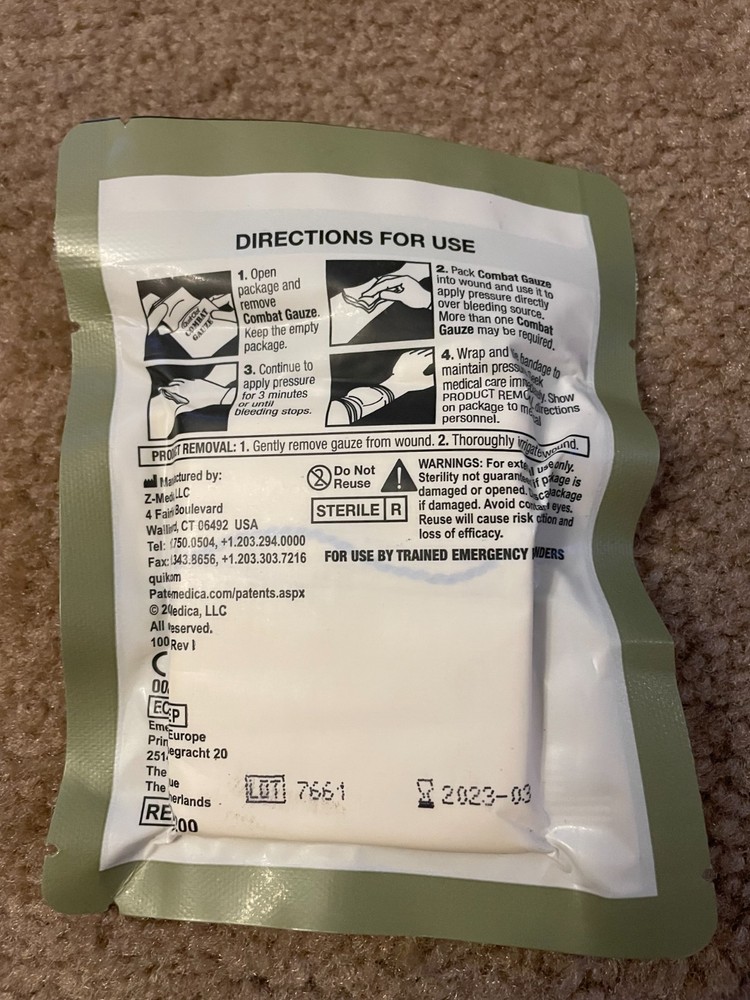 QuikClot COMBAT GAUZE 2023