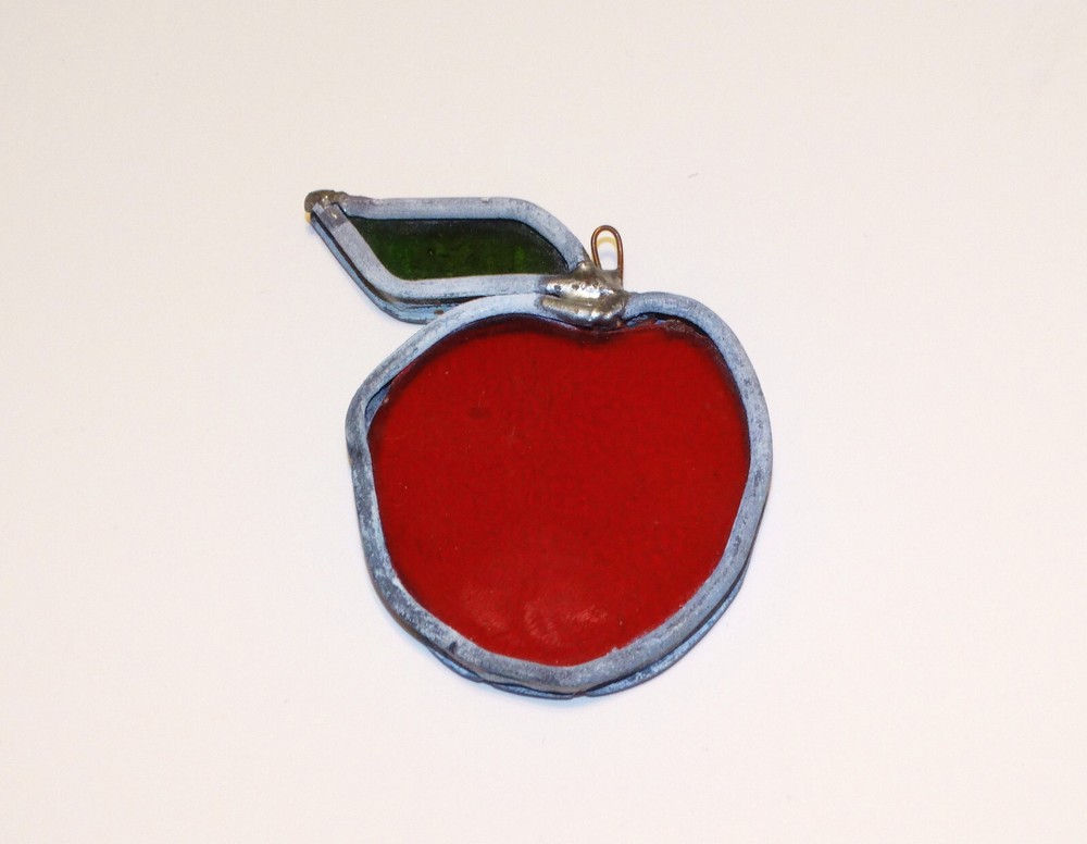 Stained Glass Apple Red Fruit