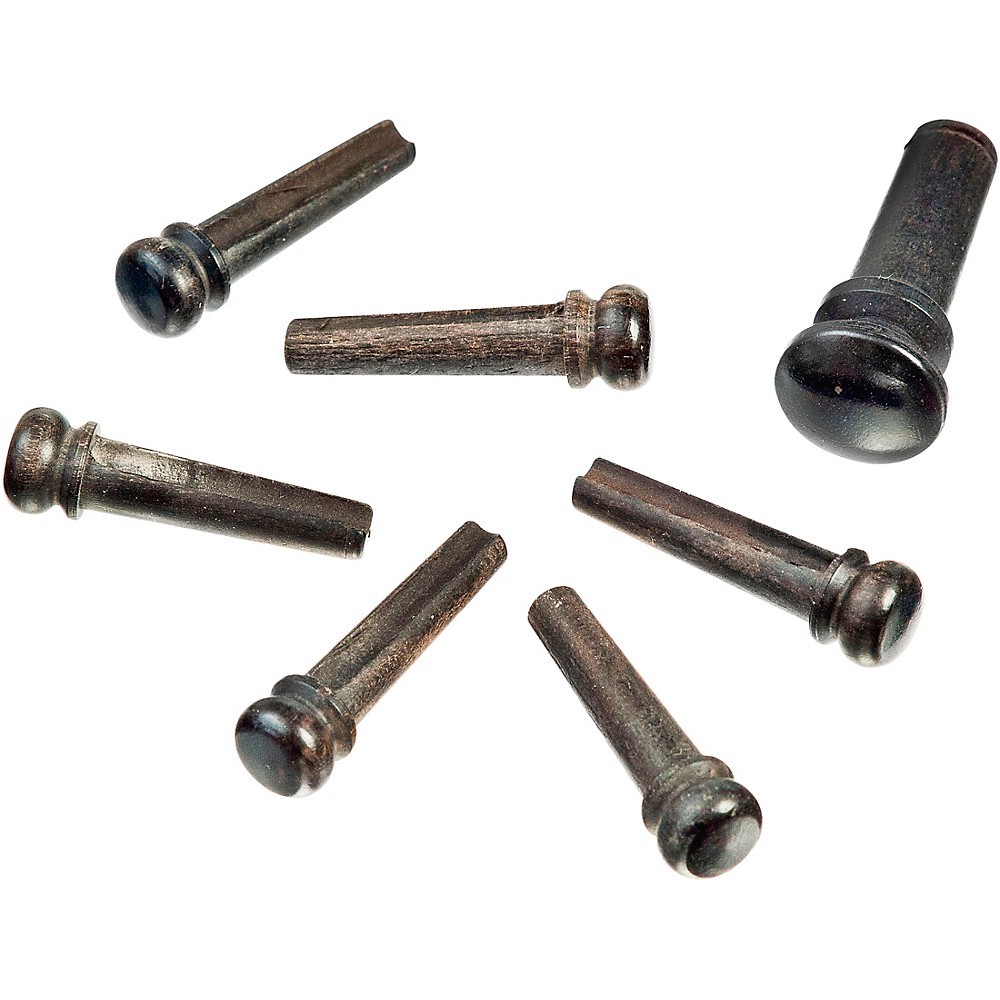 D'Addario Planet Waves Ebony Bridge/End Pin Set Ebony