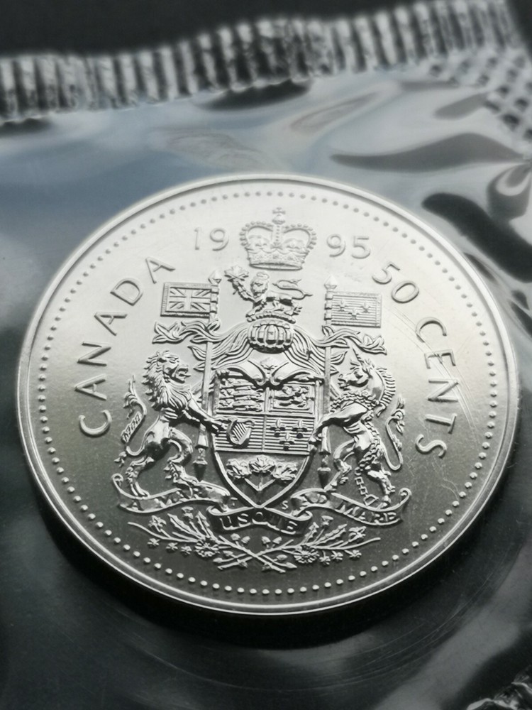 *** CANADA  50  CENTS  1995  ***  PROOF  LIKE  ***  SEALED  COIN  ***