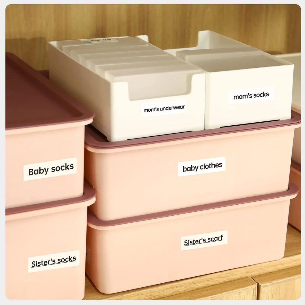 Label Maker Machine with Tape NIIMBOT D110 Label Maker Portable Bluetooth