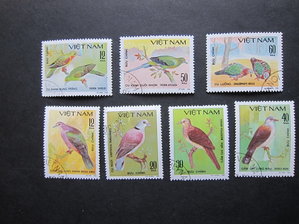Vietnam, Birds set, 7v, CTO