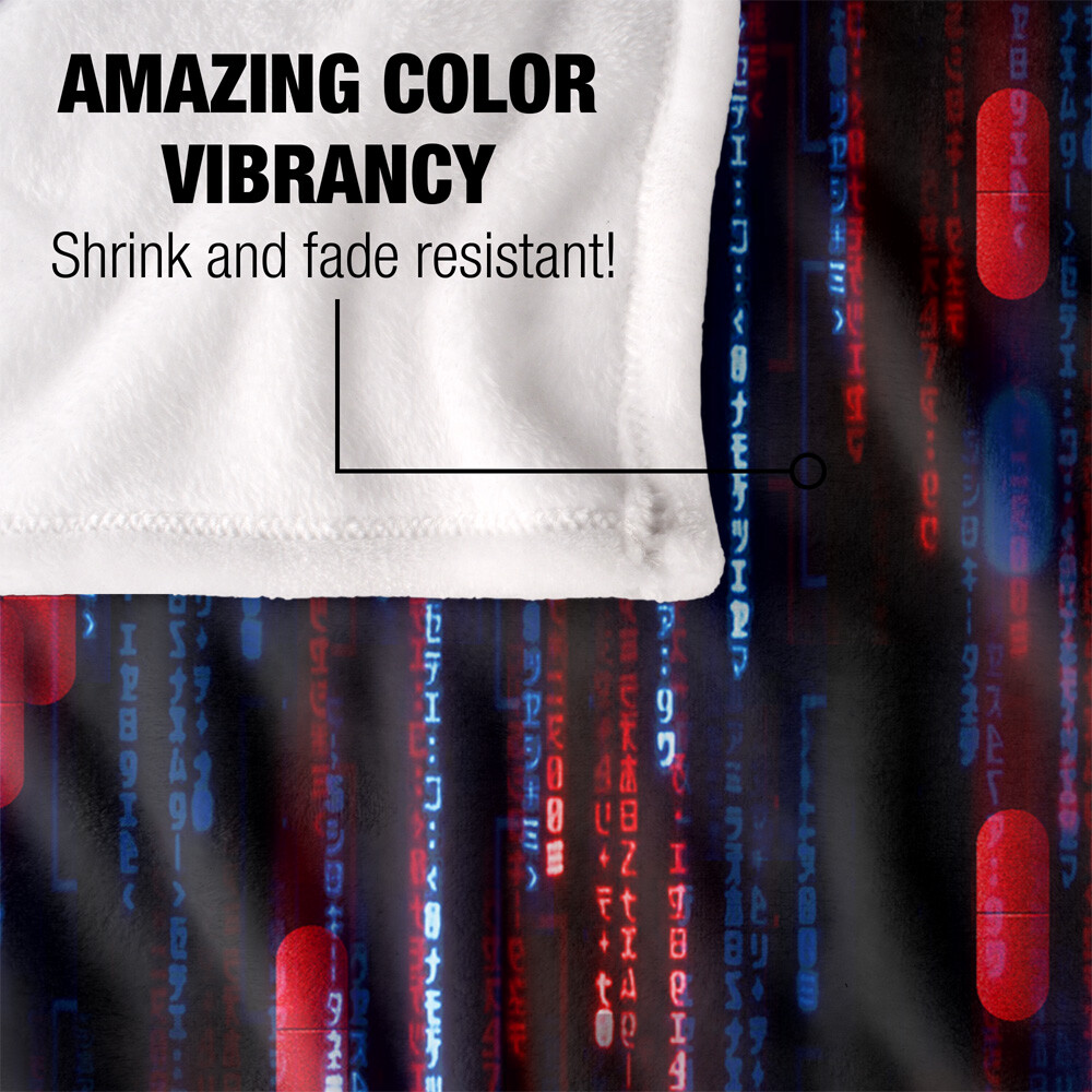 The Matrix (2021) Pill Code Silky Touch Super Soft Throw Blanket