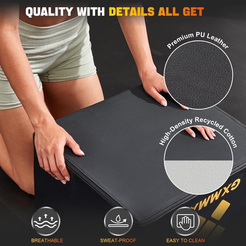 Hip Thrust Bench, Multi-Functional Hip Thrust Machine with Non-Slip Bottom Su...