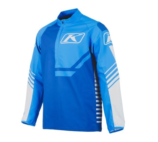 KLIM Sample Revolt 1/4 Zip Pullover -Size LG- Electric Blue-Nightfall