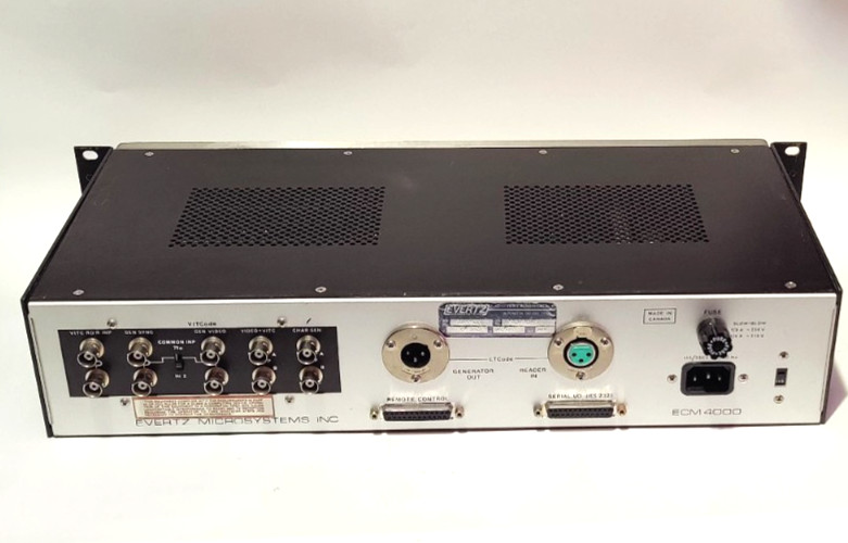 WORKING Evertz 4000 Professional VITC/LTC Timecode Generator / Reader Rack Unit