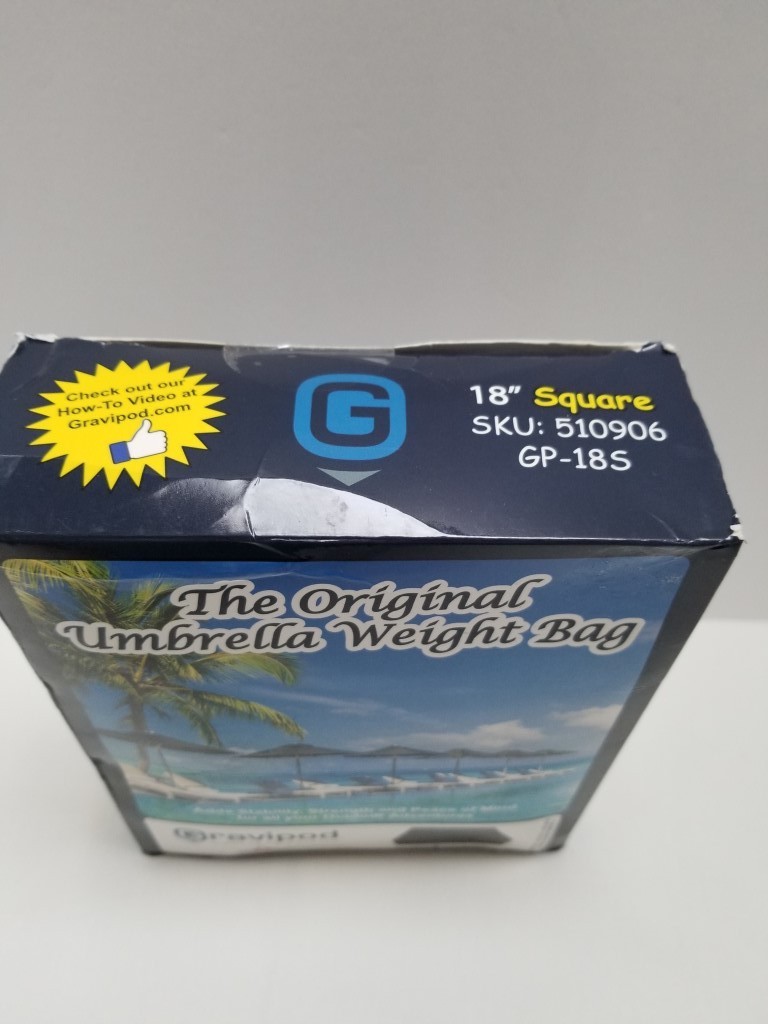 Square Umbrella Base Weight, 18 inches, Up to 88 lbs, Fits Any Offset, Cantileve