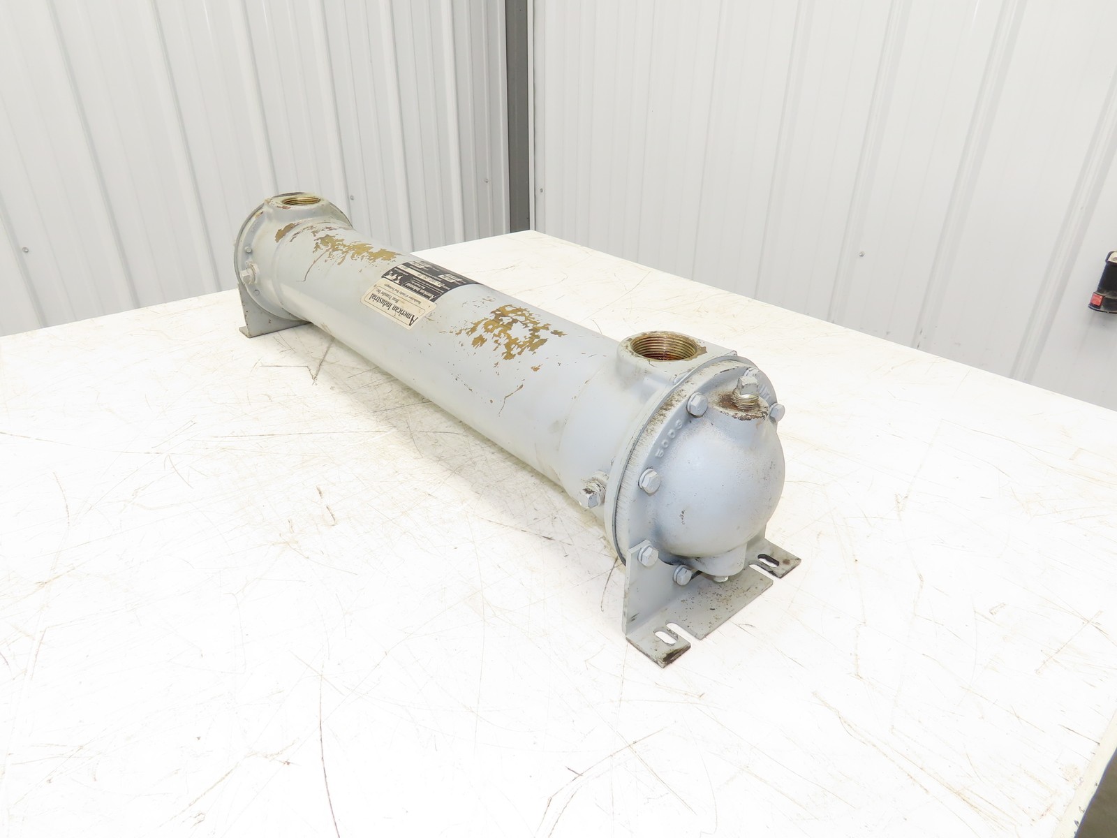 American Industrial AB-1003-C6-TP Shell & Tube Heat Exchanger 2-Pass 1.5"NPT