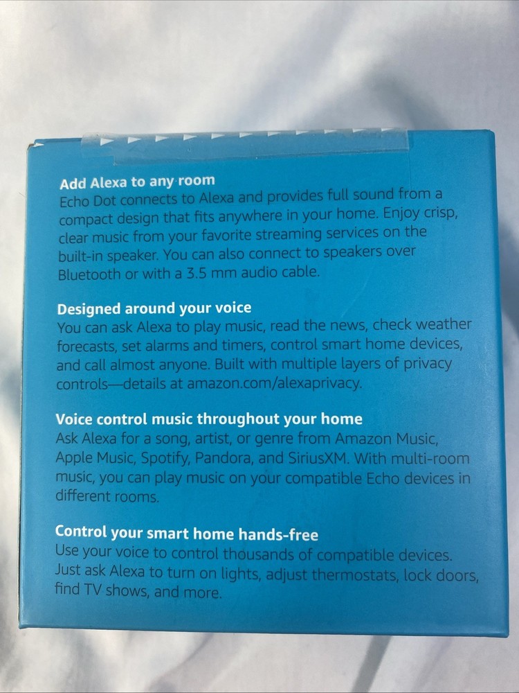 Amazon Echo Dot 3rd Generation Smart Speaker with Alexa Voice Control Sandstone