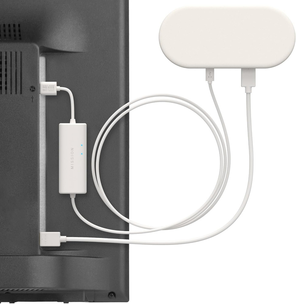 Mission USB Power Cable for Google TV (Power 4K Streamer Version White