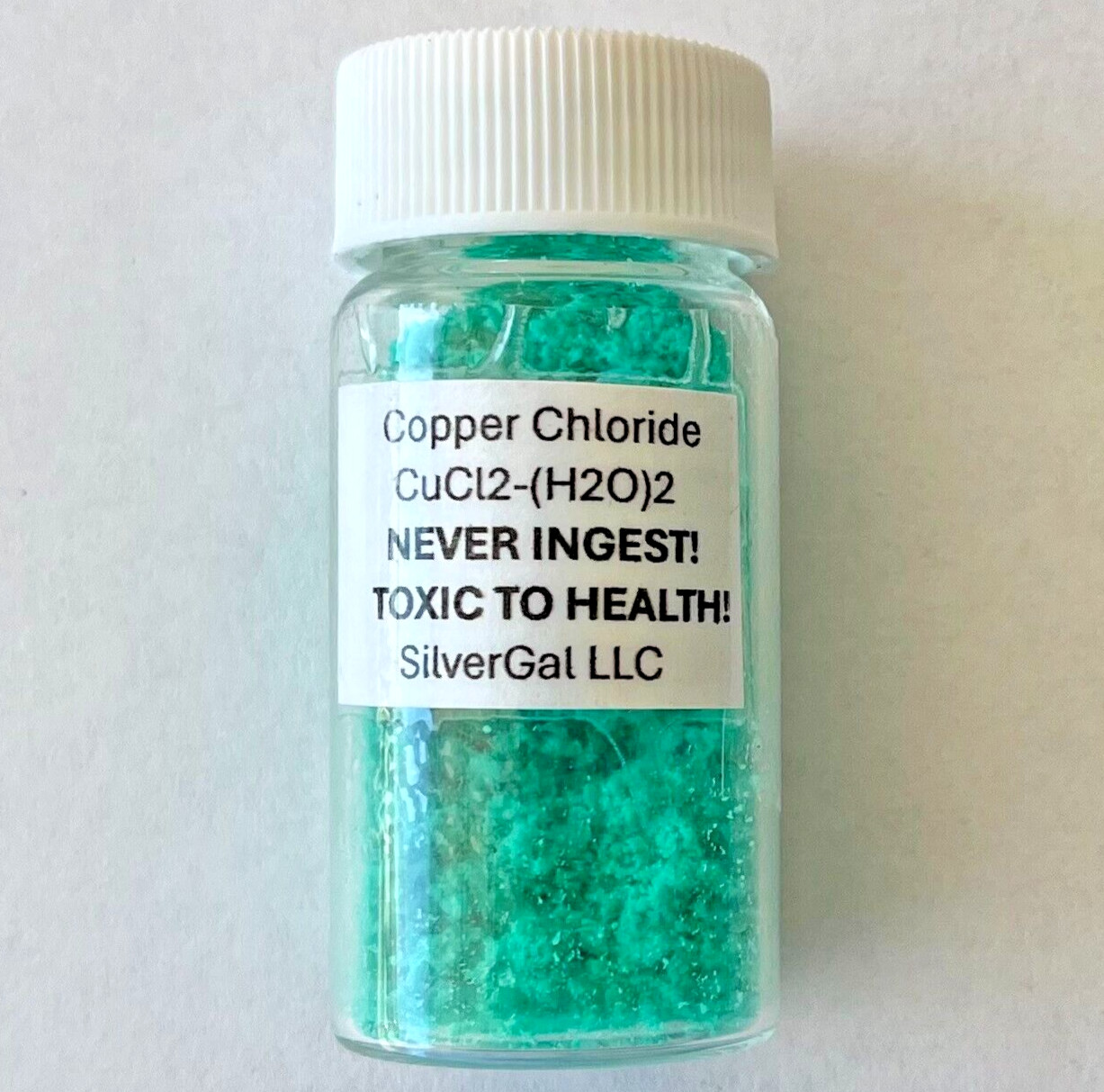10g Copper Chloride 99.9%+ CuCl2 x (H2O)2 made in small batches for purity 10 g