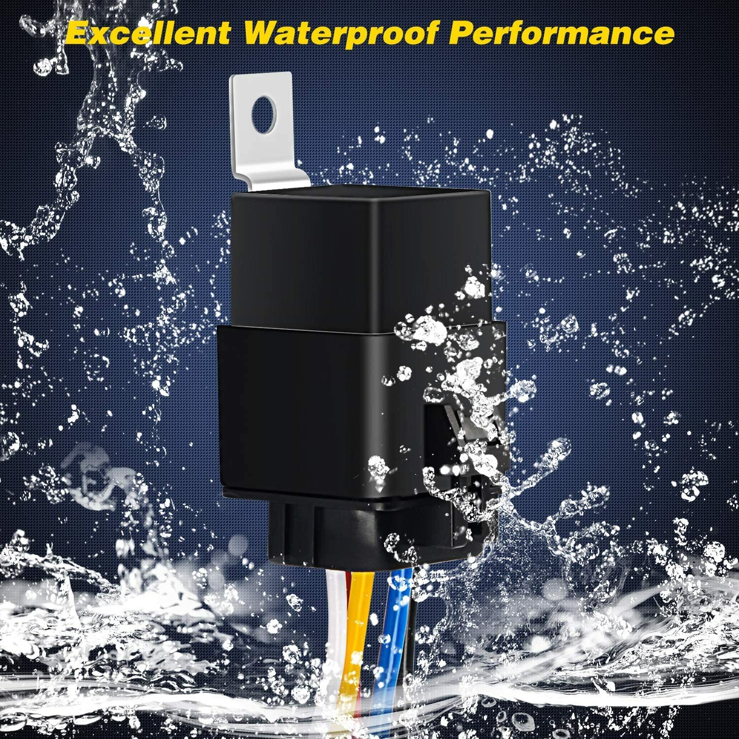 Nilight Auto Waterproof Relay & Harness 40/30 AMP12 AWG Tinned Copper Wires Kit