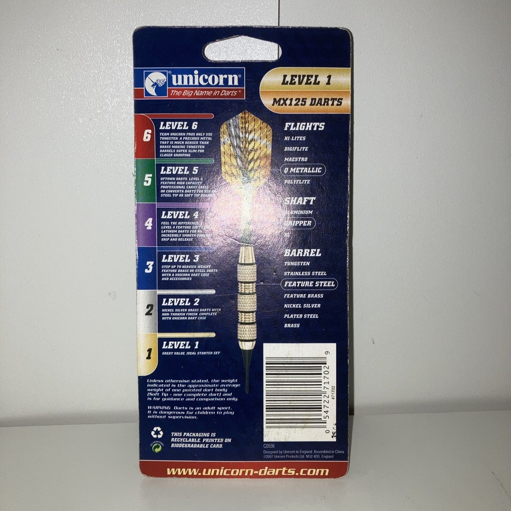 Unicorn Darts Soft Tip Mx125 Level 1