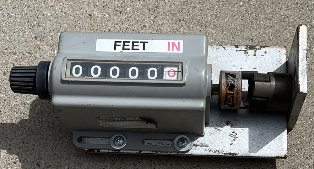 Veeder-Root Mechanical Counter 6 Digit Analog Totalizer Made USA