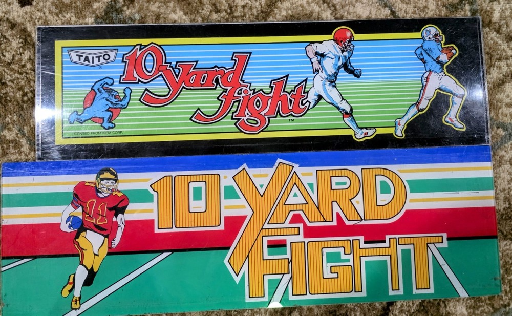 10 Yard Fight Plexiglass Arcade Marquee Bundle