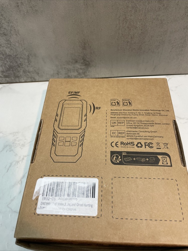 ERICKHILL ER02 EMF Meter Electromagnetic Field Radiation EF RF MF Detector Tool