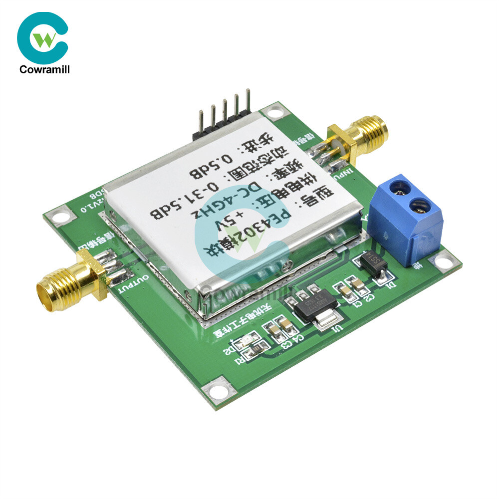 PE4302 Digital Programmable Step Attenuator Module DC 4GHZ 0-31.5DB 0.5dB RF