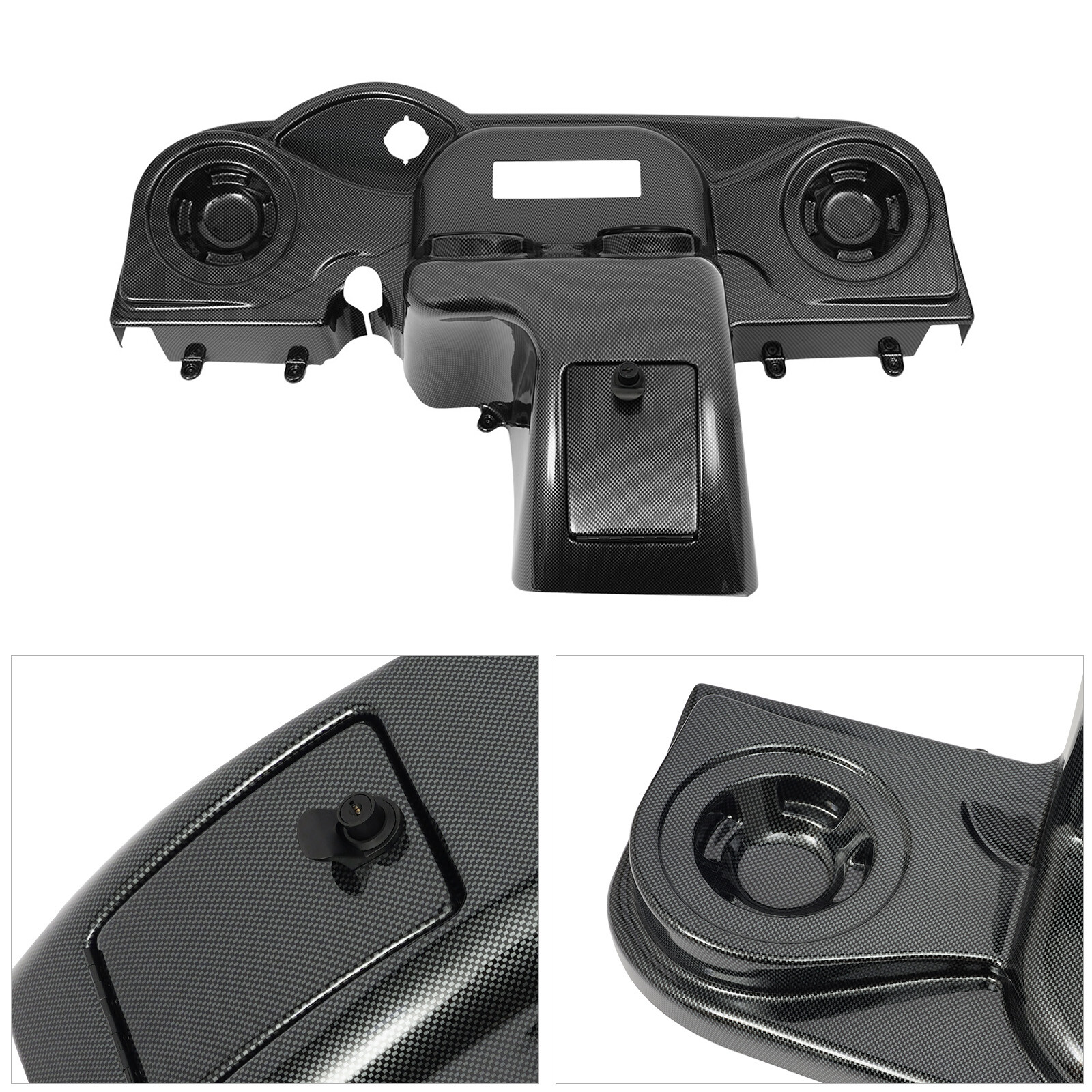 Carbon Fiber Color Dashboard Console Panel For 2008-Up EZGO RXV Models New