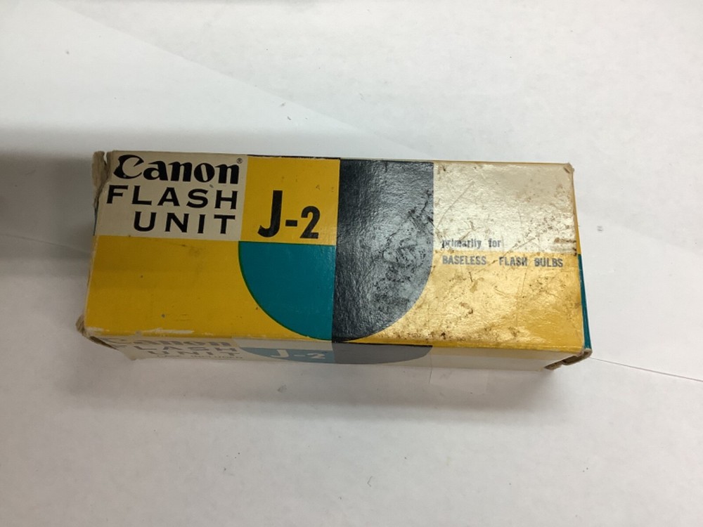 Rare Canon Flash Unit Model J-2 for Rangefinder Camera With Case/ Box