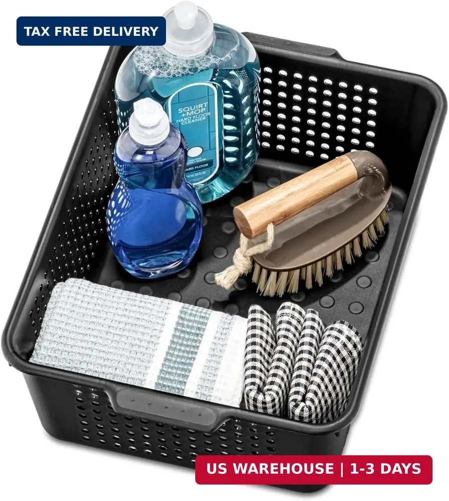 madesmart Medium Storage Basket, Granite