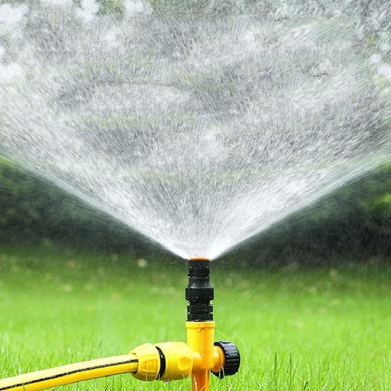 2 Pack Lawn Sprinklers Rotating Yard Water Sprinklers Adjustable Coverage