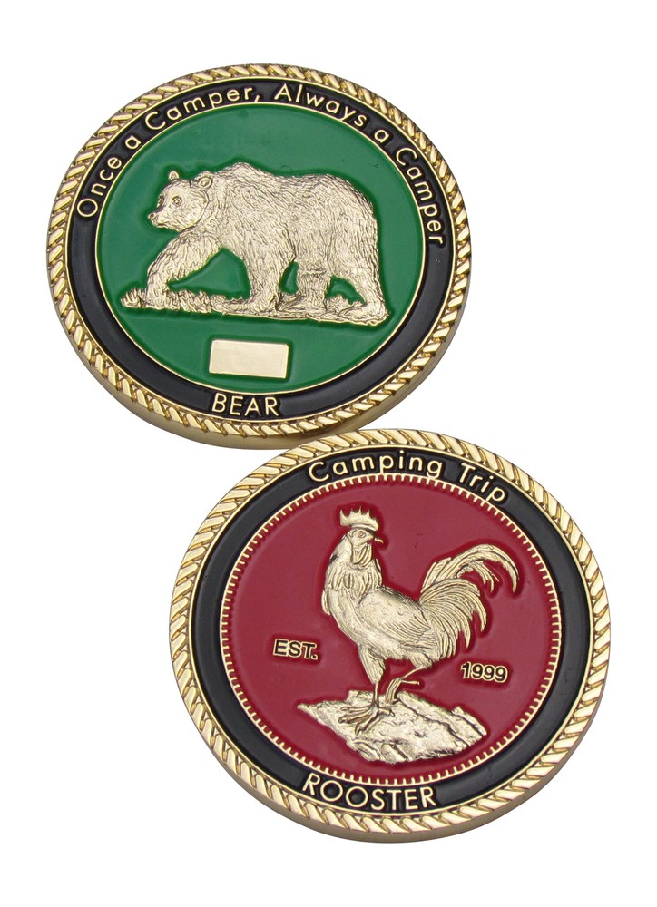 Camping Trip EST 1999 Challenge Coin