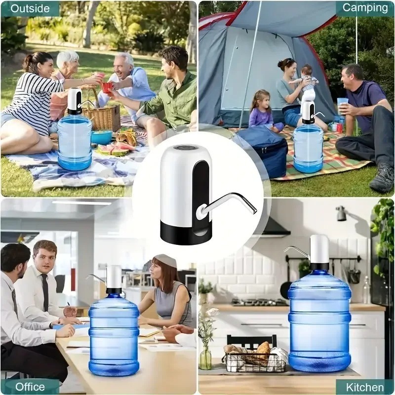 Water Bottle Switch Pump Electric Automatic Universal Dispenser 5 Gallon USB