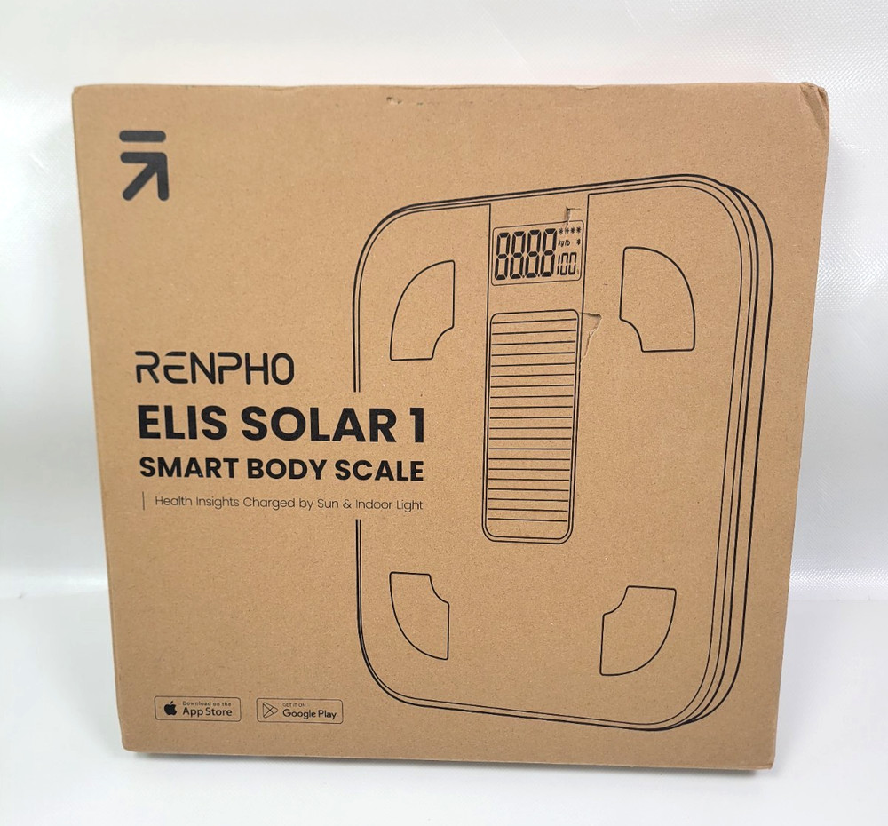 Renpho Elis Solar Smart Scale Bluetooth Body Fat BMI Analyzer