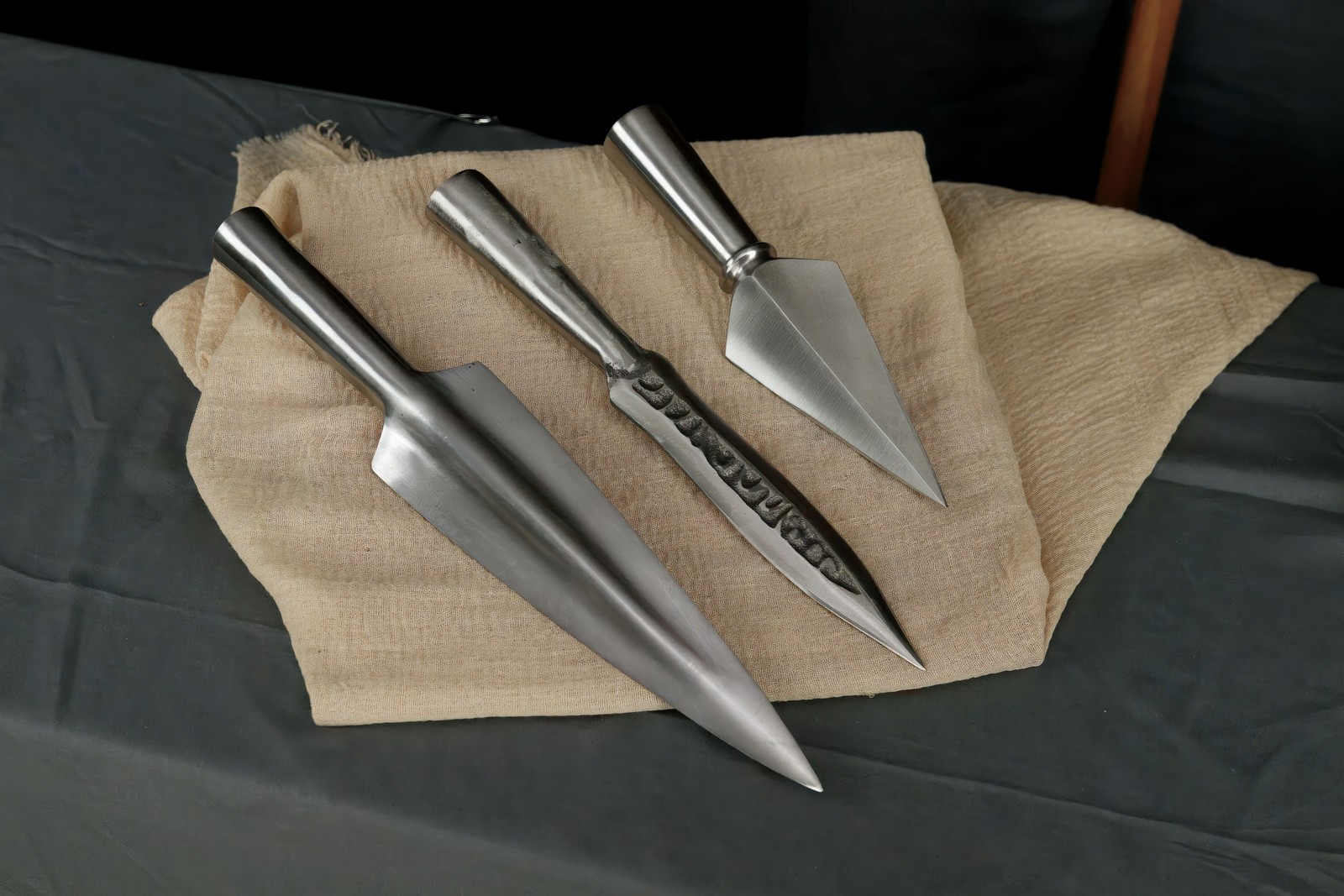 Forged Medieval Spear Head Polearm Viking Lance Broadhead