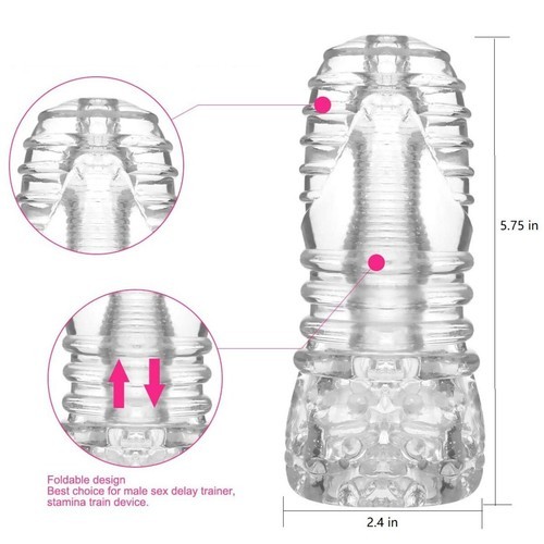 Jelly Male Masturbator Sleeve Stroker Pocket Pussy Stroker Sex Toy for Men